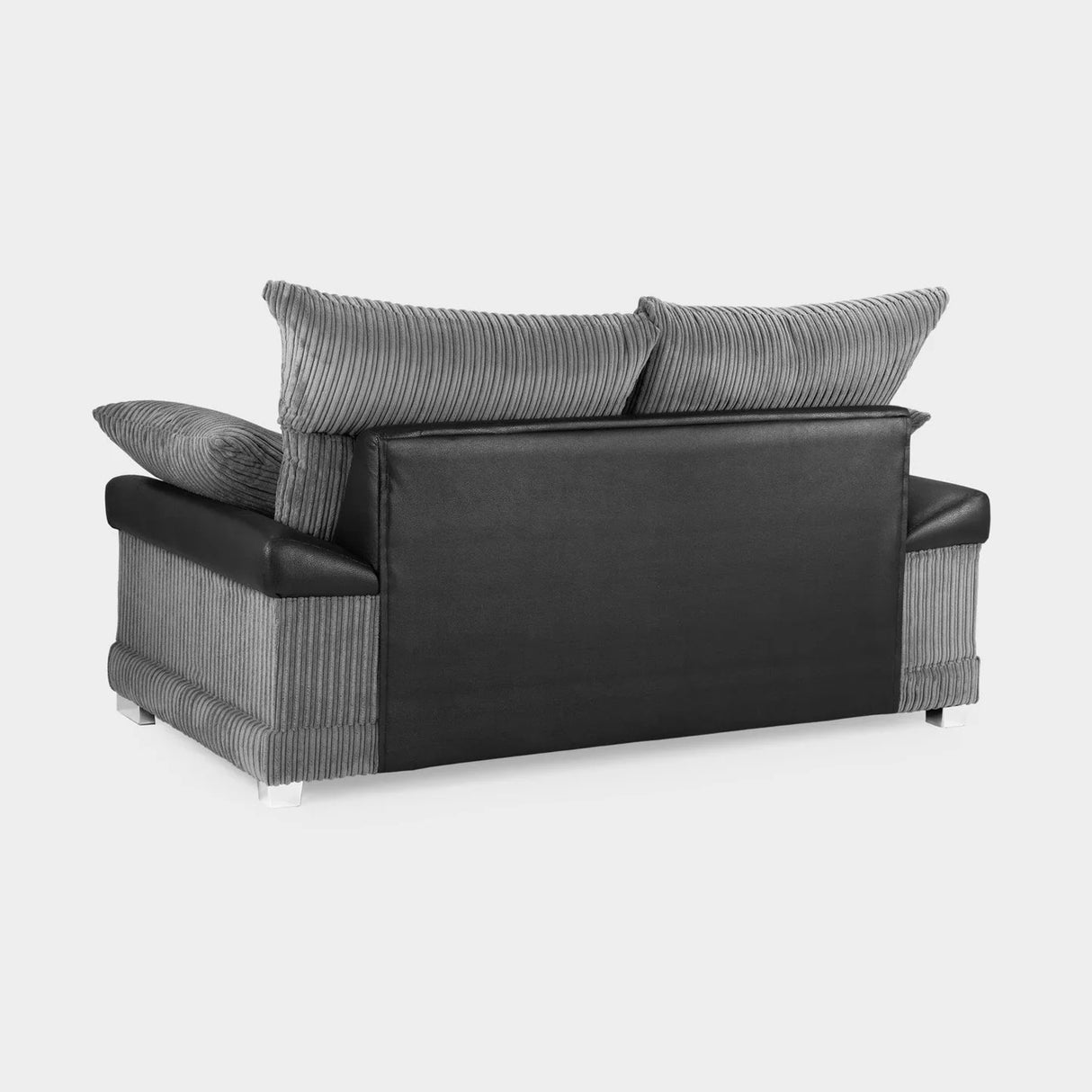 Logan Grey/Black 2 Seater Sofa