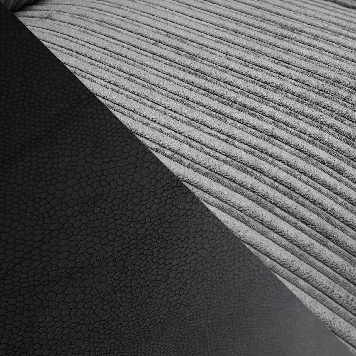 Logan Grey/Black Large Corner Sofa