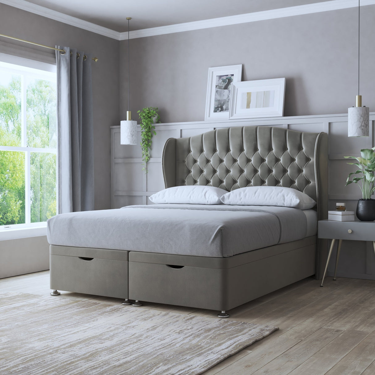 Saffron Ottoman Storage Bed