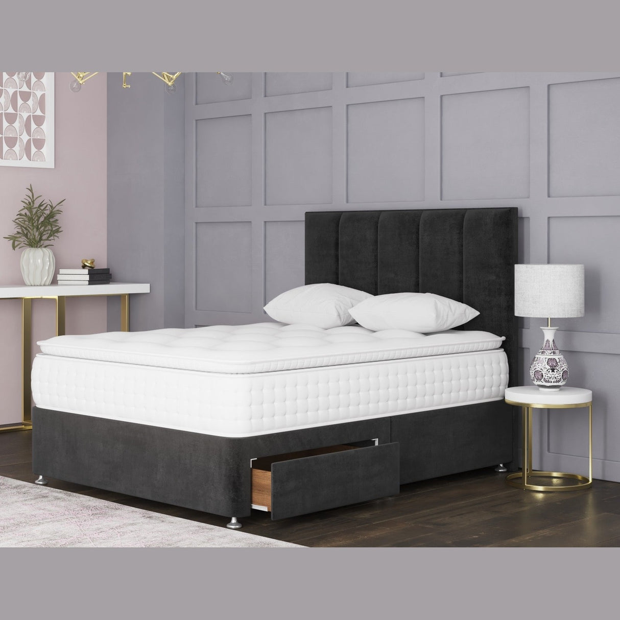 Sultan Bed Divan Base And Headboard