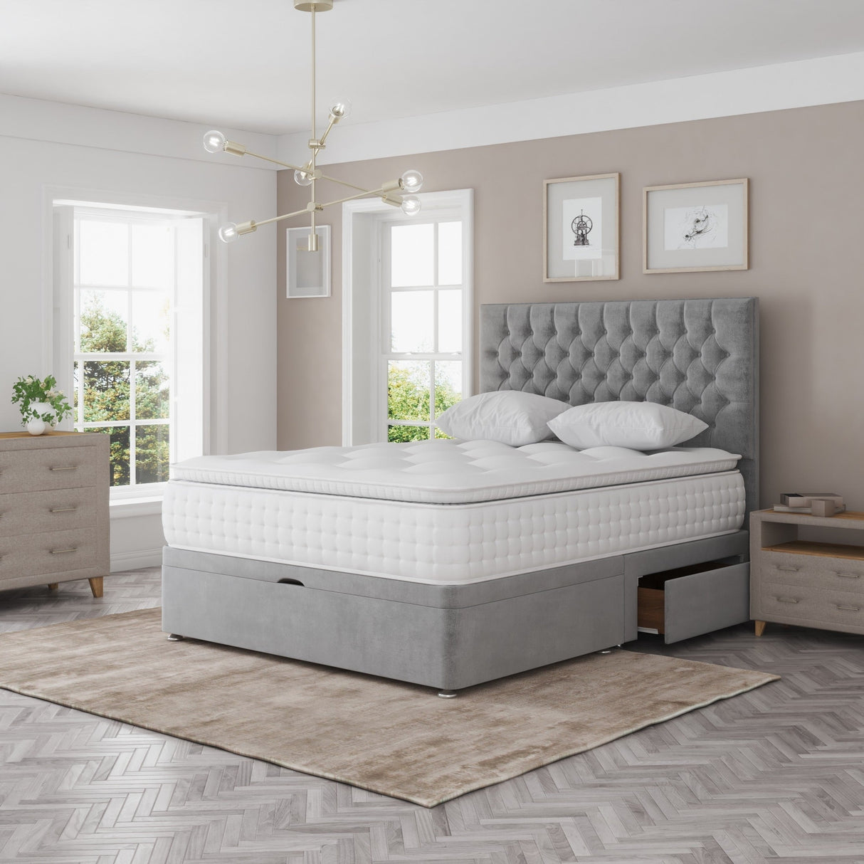 Harper Half & Half Ottoman Base