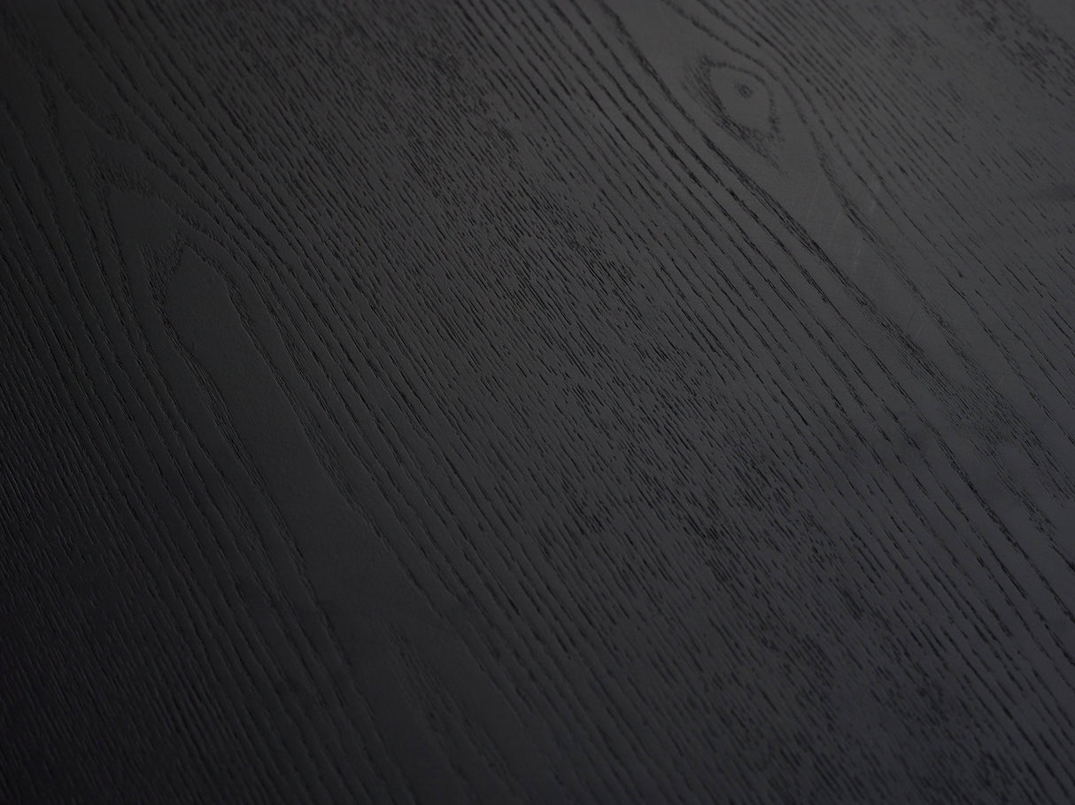 Louis Black Fluted Round Dining Table