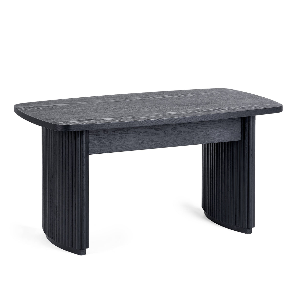 Louis Black Fluted Compact Coffee Table