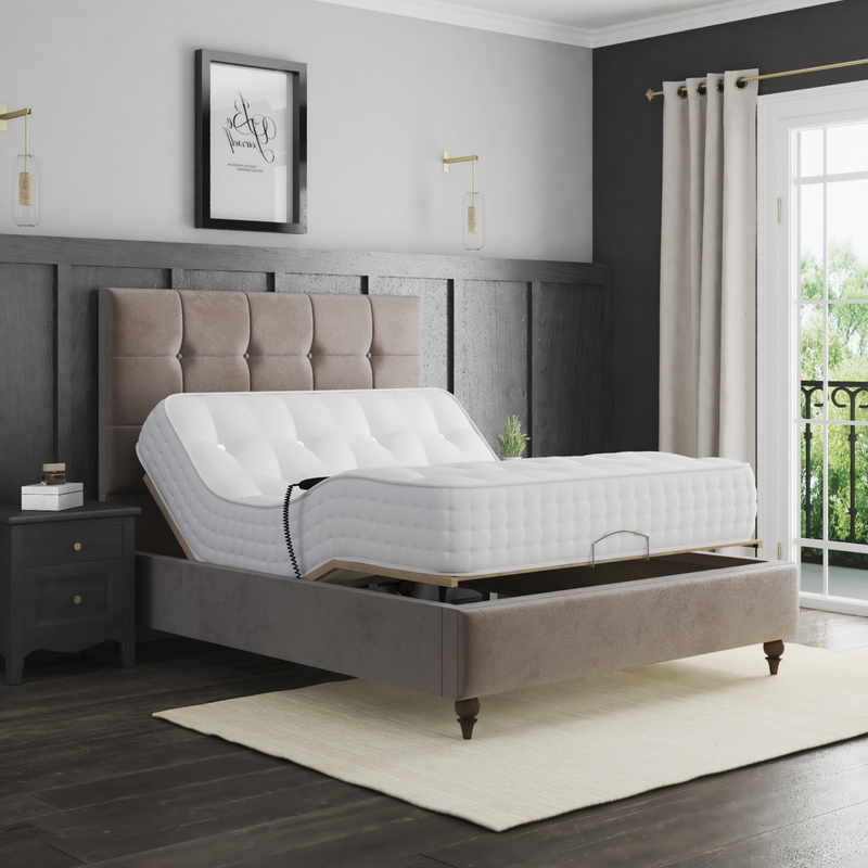 Tokyo Electric Adjustable Sleigh Bed Frame