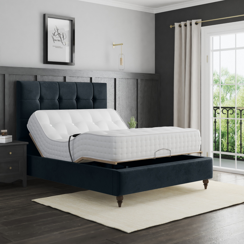 Tokyo Electric Adjustable Sleigh Bed Frame