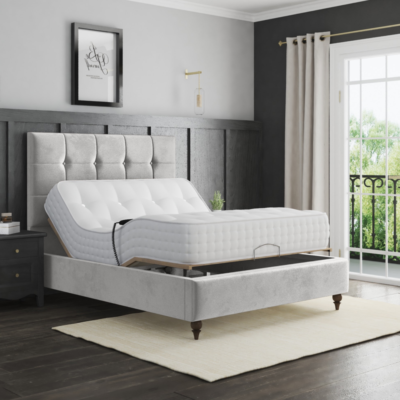 Tokyo Electric Adjustable Sleigh Bed Frame