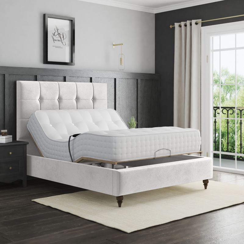 Tokyo Electric Adjustable Sleigh Bed Frame