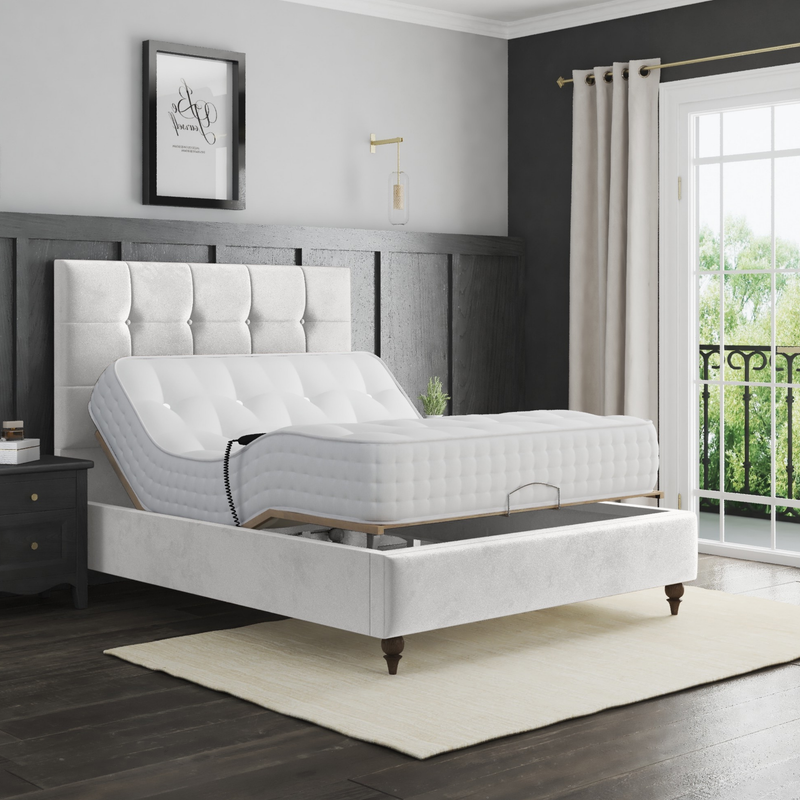 Tokyo Electric Adjustable Sleigh Bed Frame