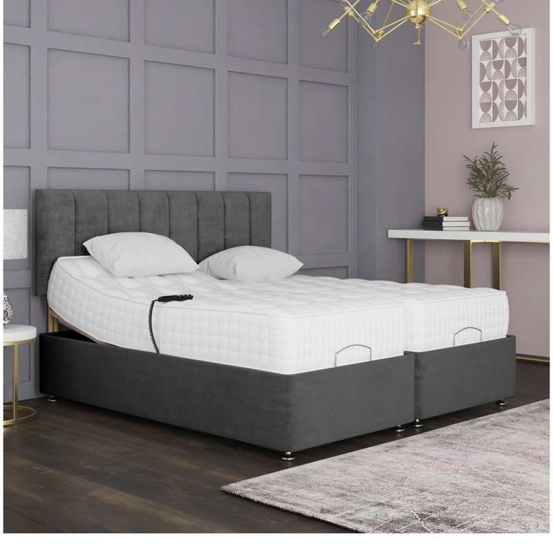 lyon Electric Adjustable Bed Set Fabric Pocket Sprung Mattress