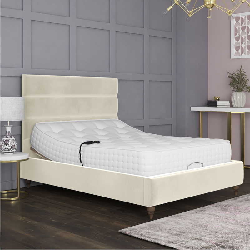 Sara Adjustable Bed Frame – German Engineered Dual Motor Electric Bed for Personalised Comfort & Support | CREAM
