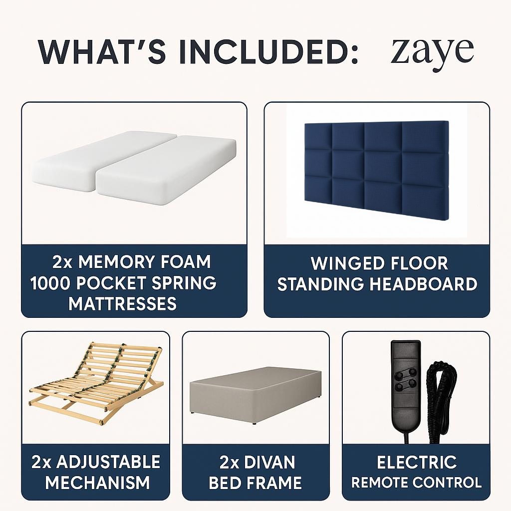 ComfortFlex Deluxe Adjustable Bed with Memory Gel Mattress