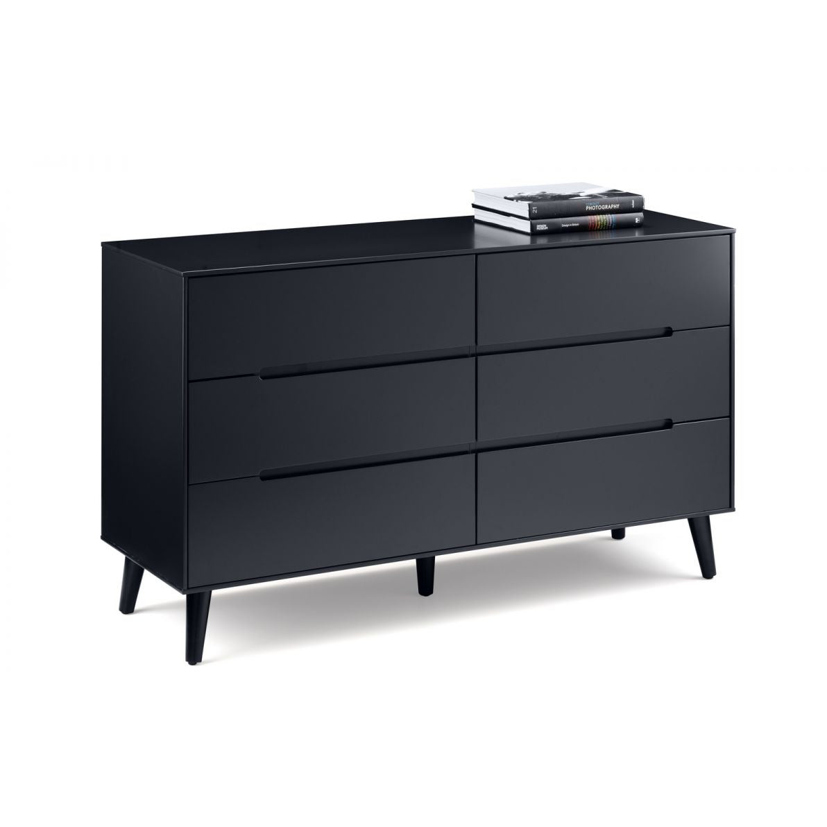 Alicia 6 Drawer Wide Chest - Anthracite