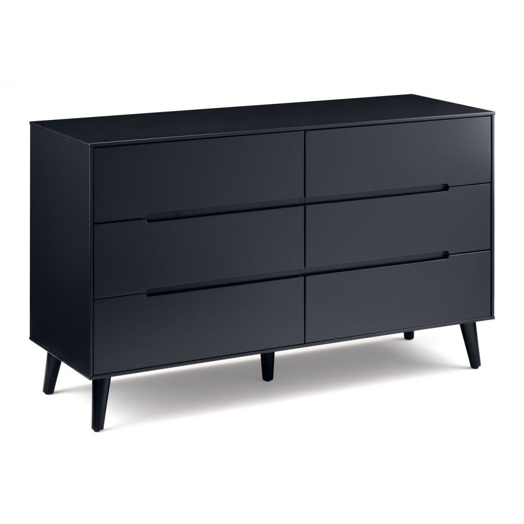 Alicia 6 Drawer Wide Chest - Anthracite Julian Bowen