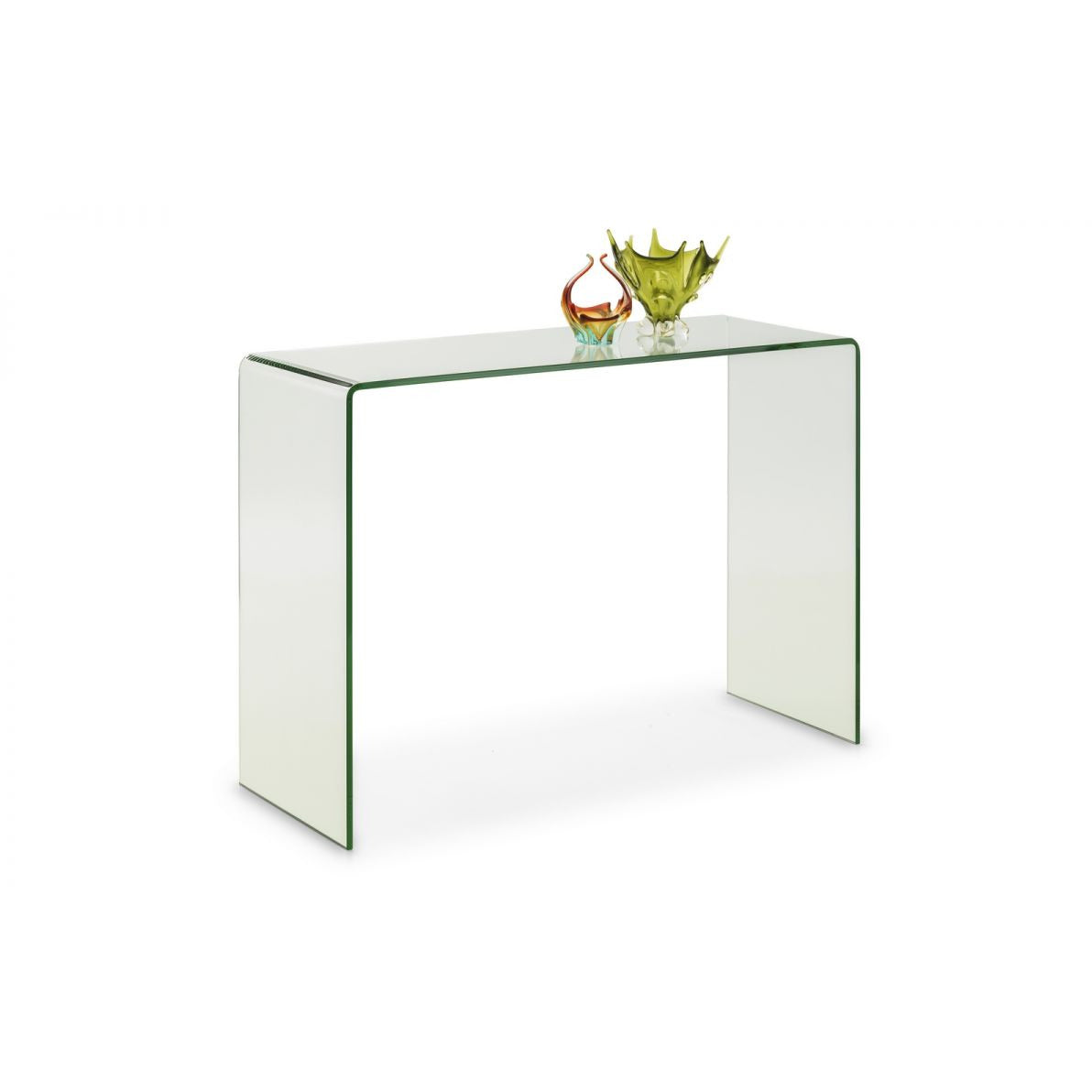 Amalfi Bent Glass Console Table Julian Bowen