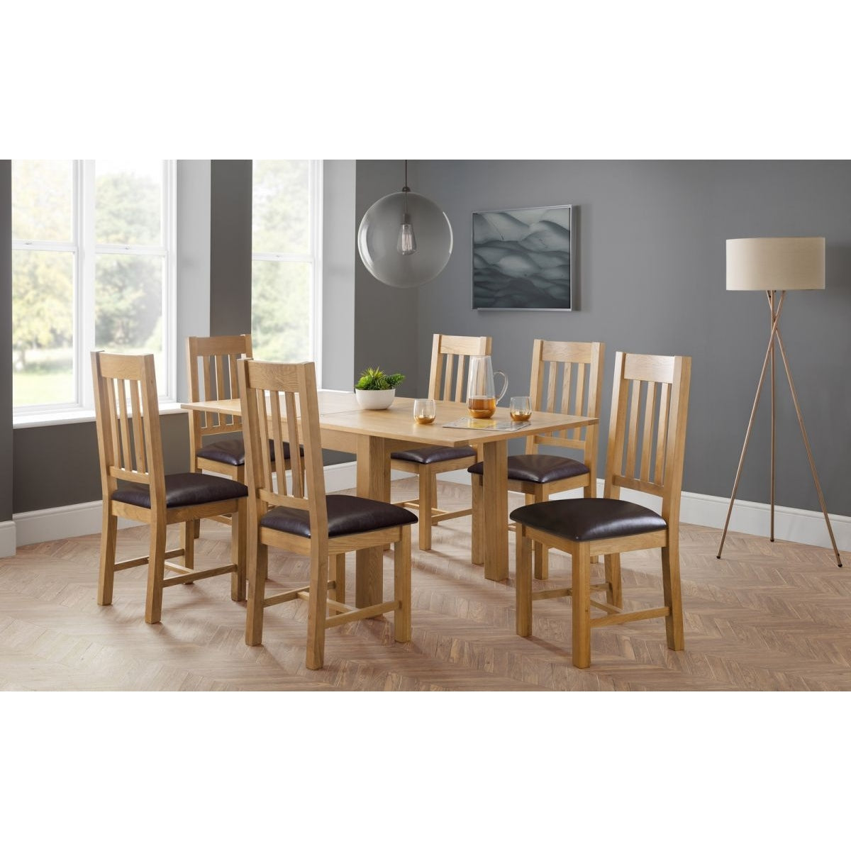 Astoria Flip-Top Dining Table & 6 Astoria Chairs