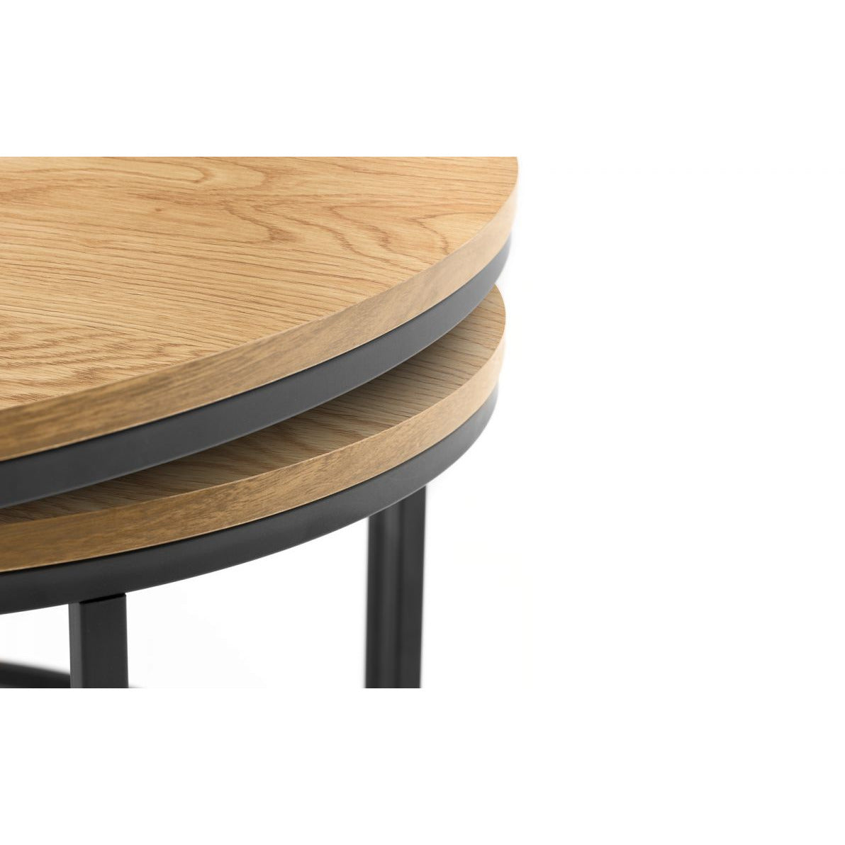 Bellini Round Nesting Coffee Table - Oak