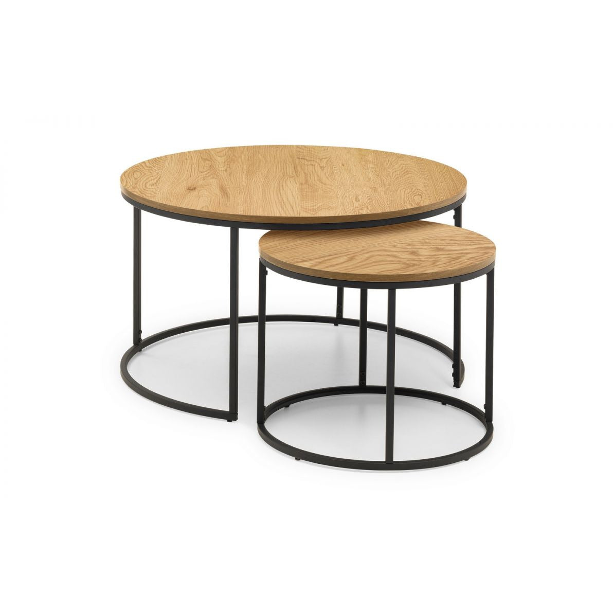 Bellini Round Nesting Coffee Table - Oak