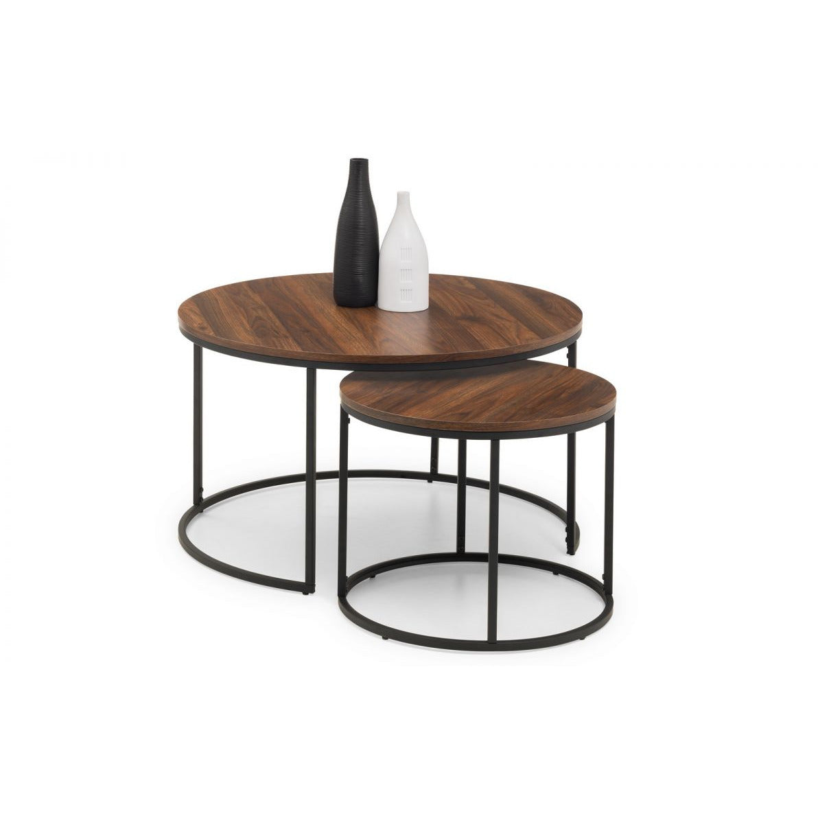 Bellini Round Nesting Coffee Table - Walnut