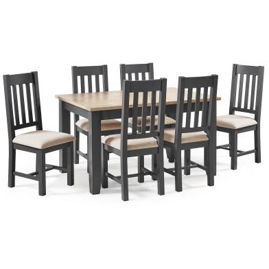 Bordeaux Extending Dining Table - Dark Grey