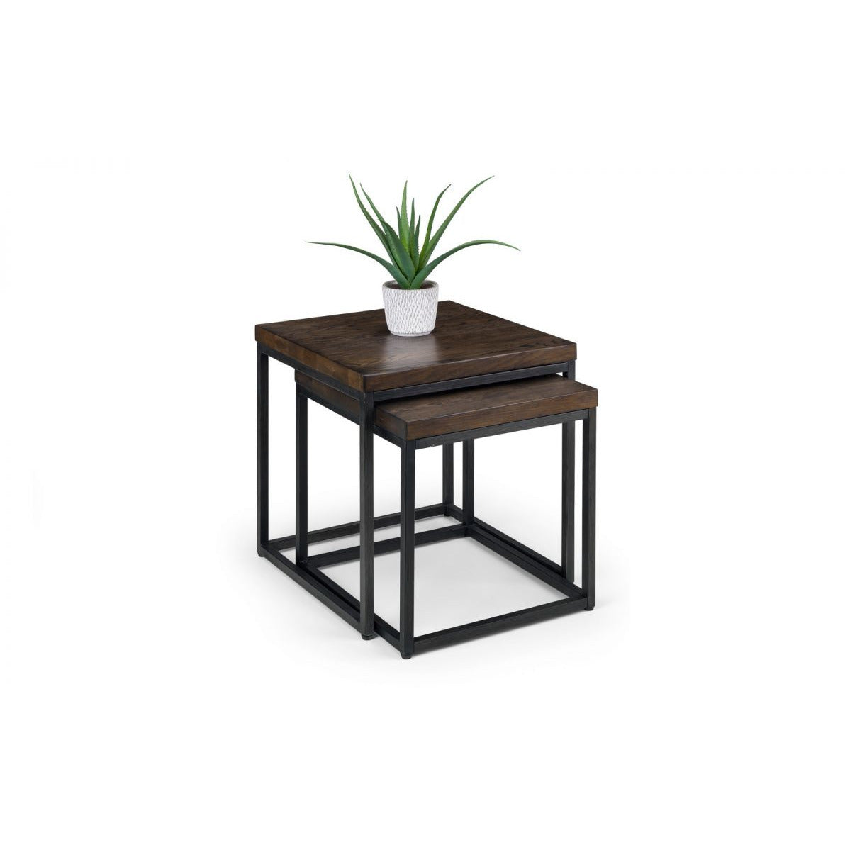 Brooklyn Nesting Lamp Tables - Dark Oak