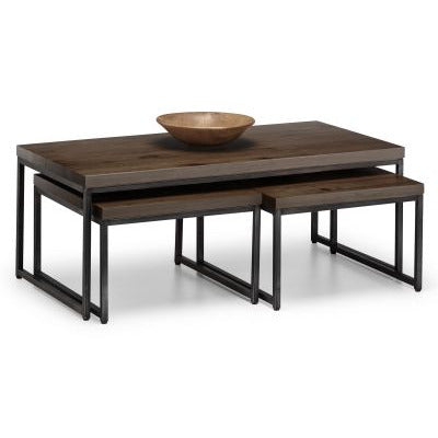 Brooklyn Nesting Coffee Tables - Dark Oak