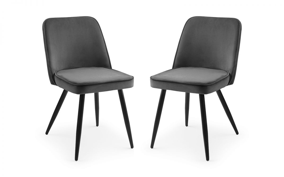 Chicago Dining Table & 4 Burgess Dining Chairs Grey