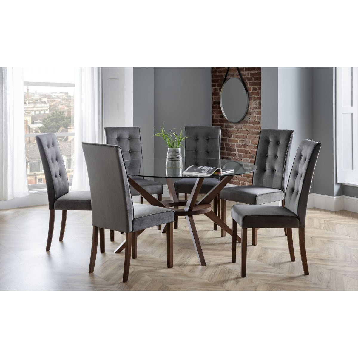 Chelsea Large & Madrid Dining Set (6 Chairs)