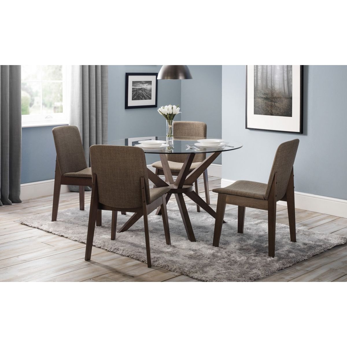 Chelsea Glass Top Dining Table