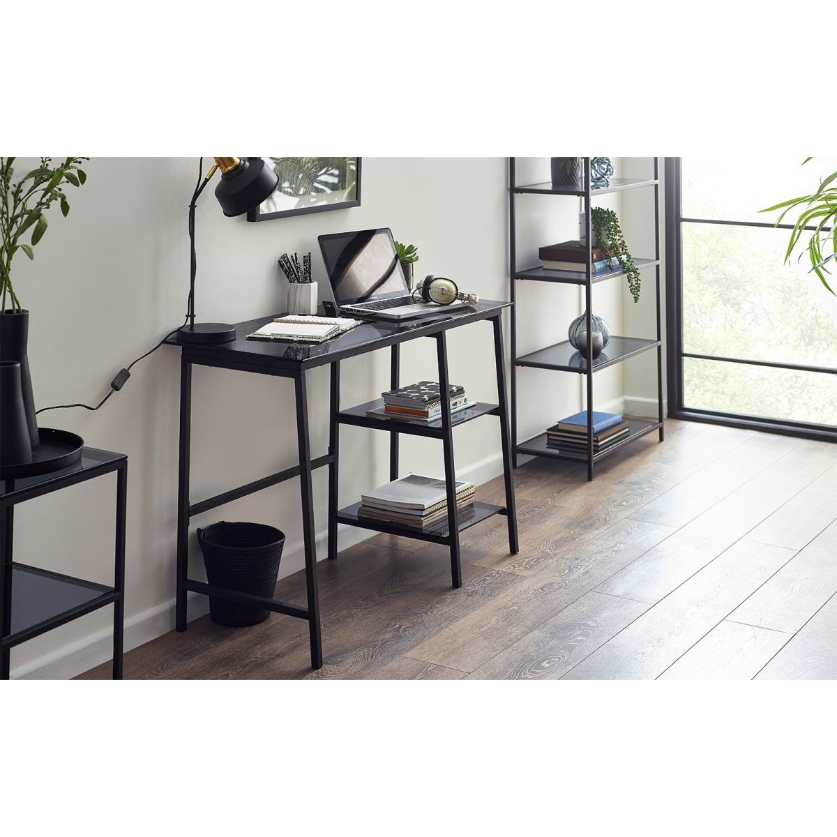 Chicago Desk - Smoked Glass