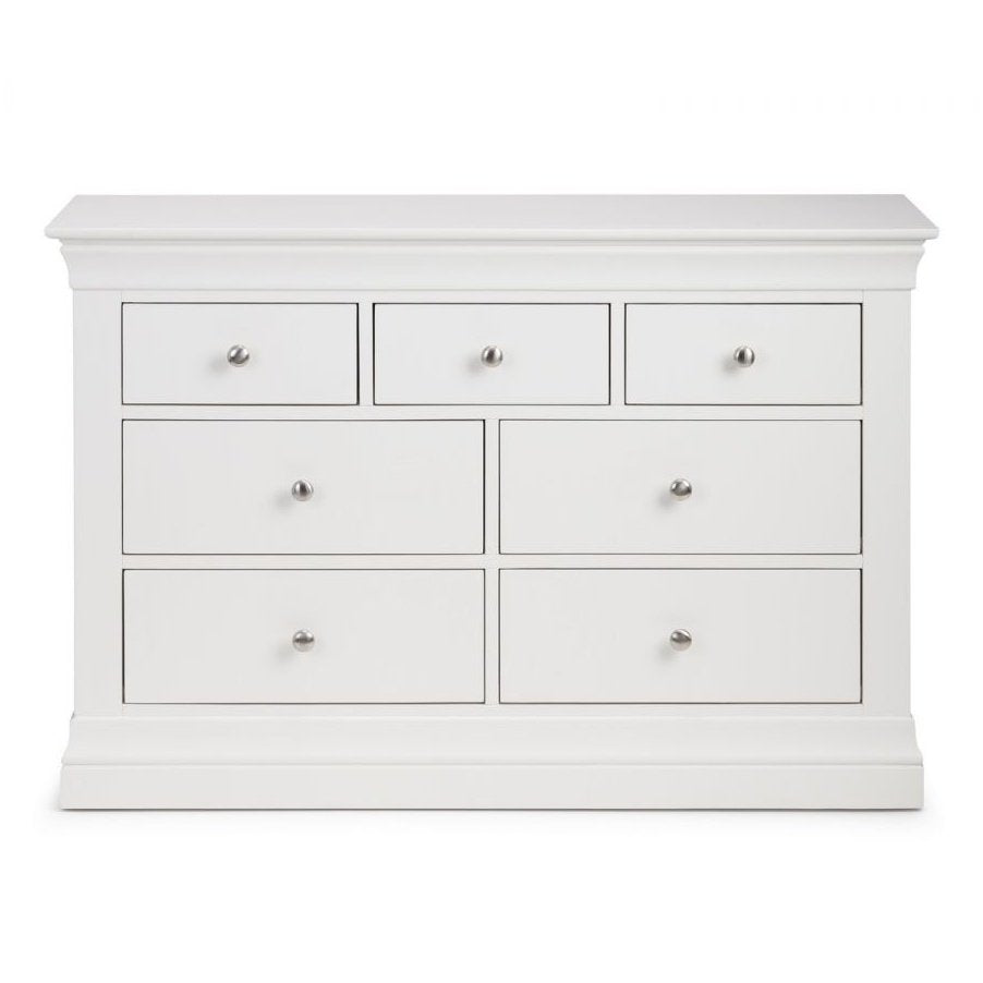 Clermont 4+3 Drawer Chest - White
