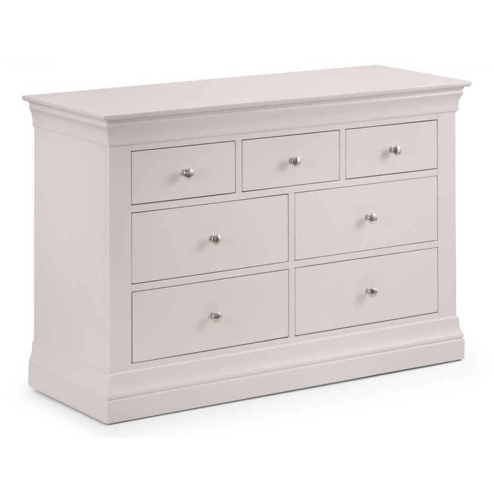 Clermont 4+3 Drawer Chest - Light Grey
