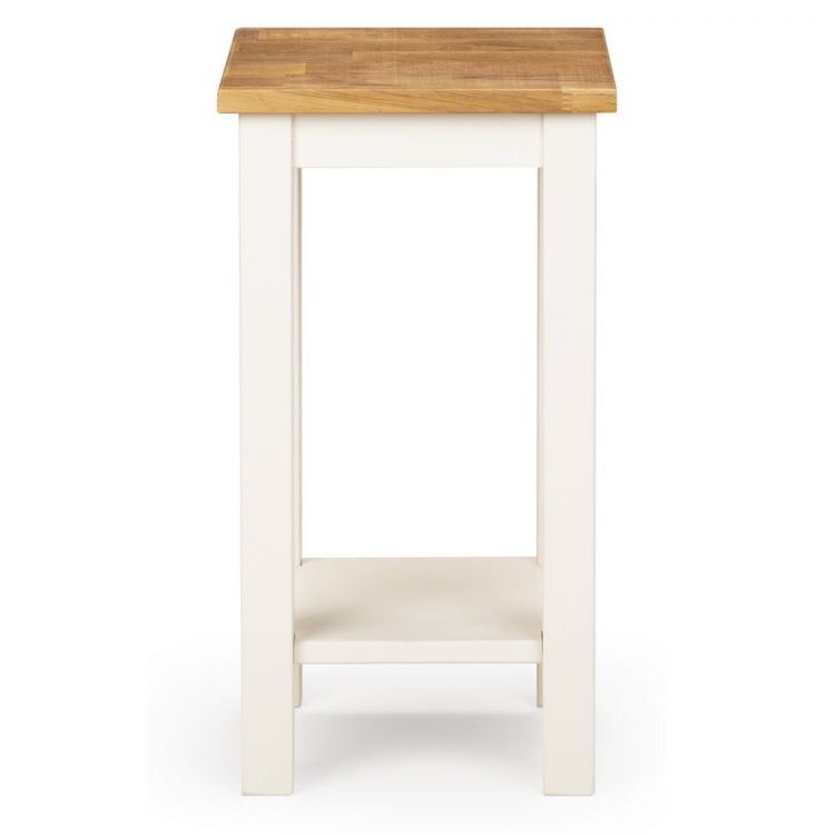 Coxmoor Tall Narrow Side Table - Ivory & Oak