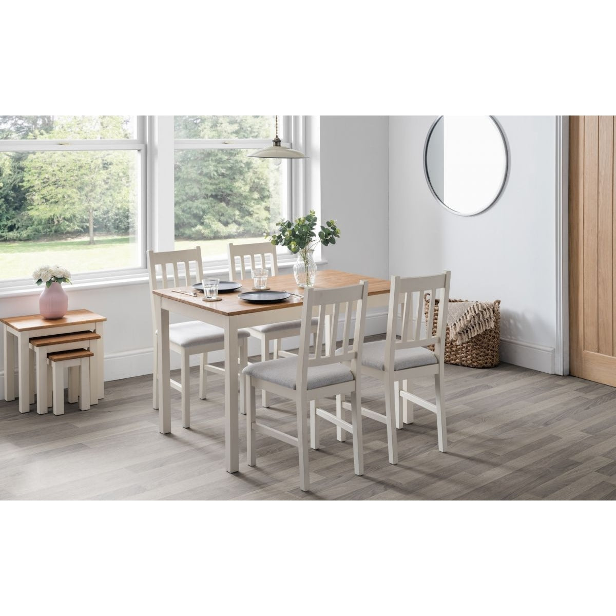 Coxmoor Ivory & Oak Dining Set