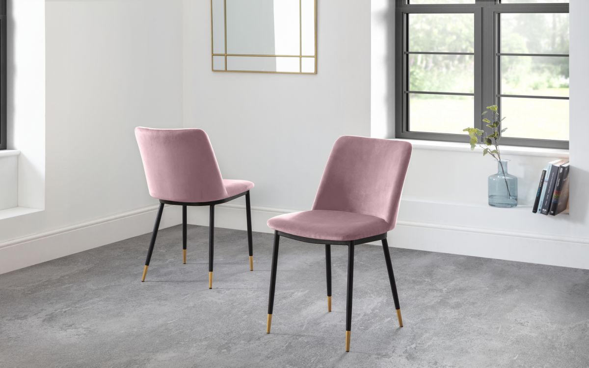 Delaunay Dining Chair - Dusty Pink