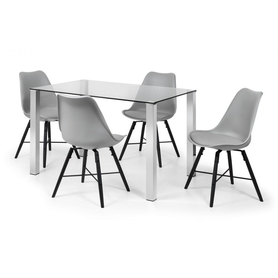 Kari Dining Chair - Grey & Black