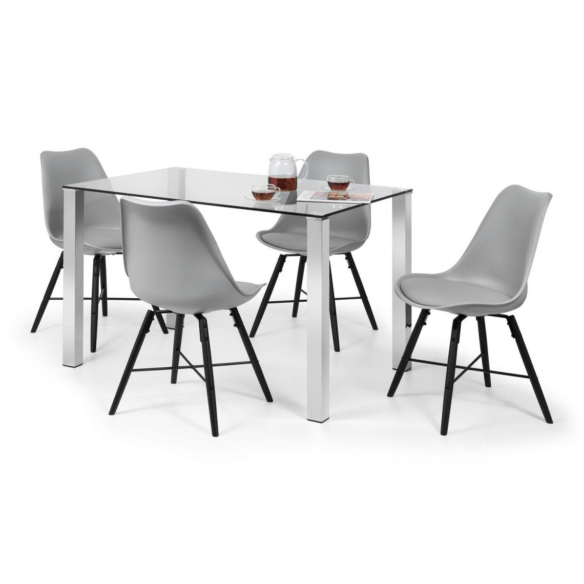 Kari Dining Chair - Grey & Black