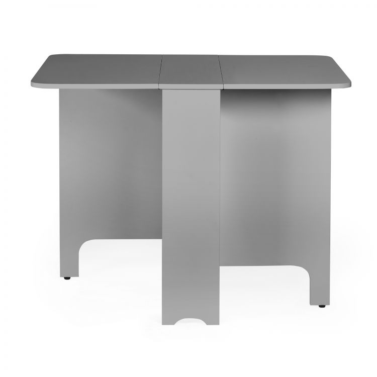 Gatan Small Gateleg Table With 2 Chairs - Grey