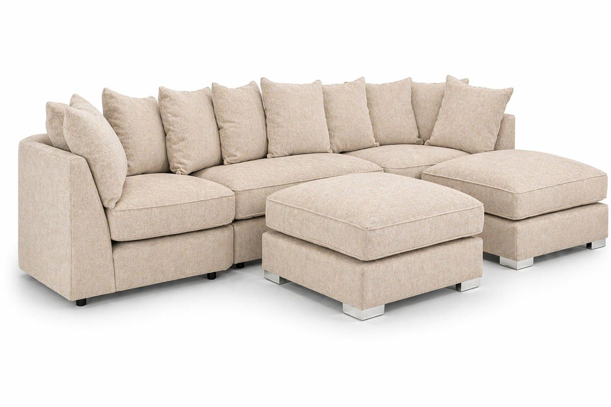 Greyson U Shape Linen Fabric Sofa