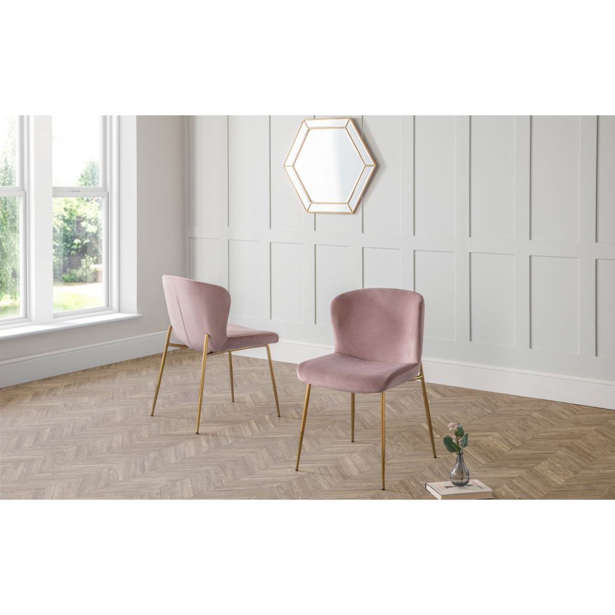 Harper Dining Chair - Dusty Pink