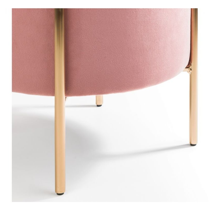 Harrogate Stool - Dusky Pink