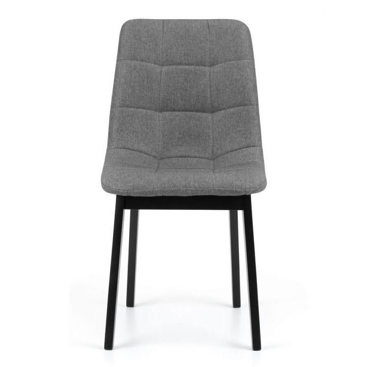 Hayden Panelled Dining Chair - Grey Linen