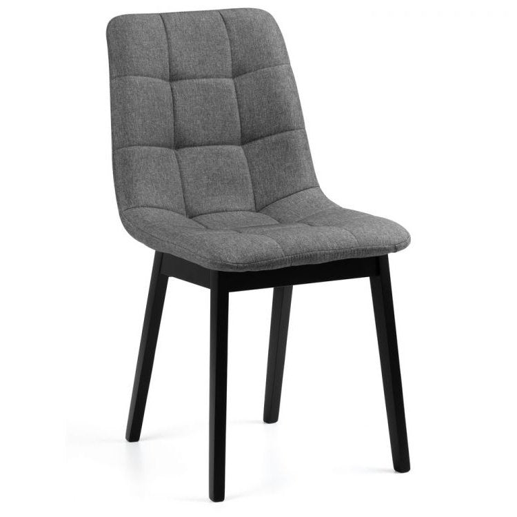 Hayden Panelled Dining Chair - Grey Linen