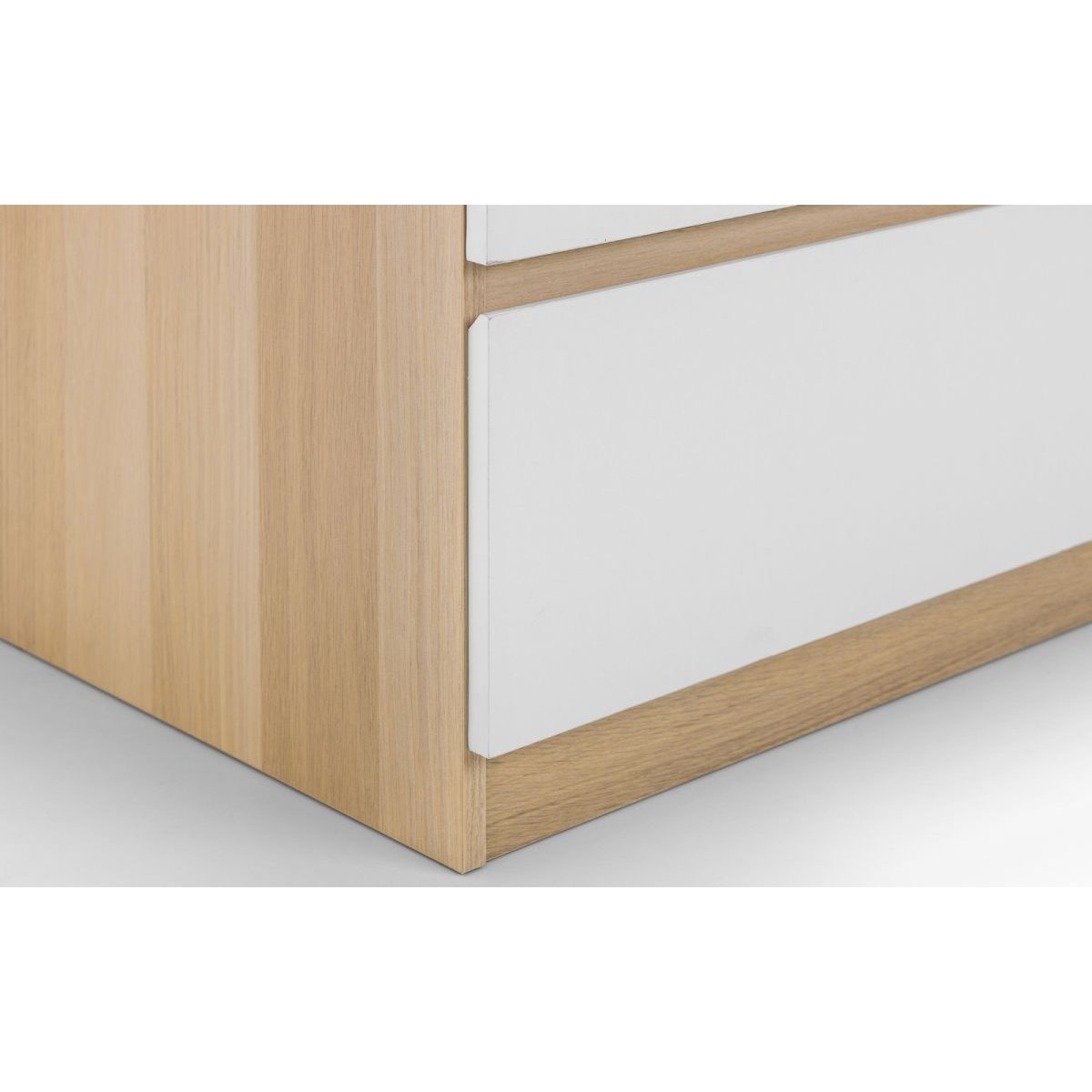 Jupiter 4 Drawer Chest - White/Oak