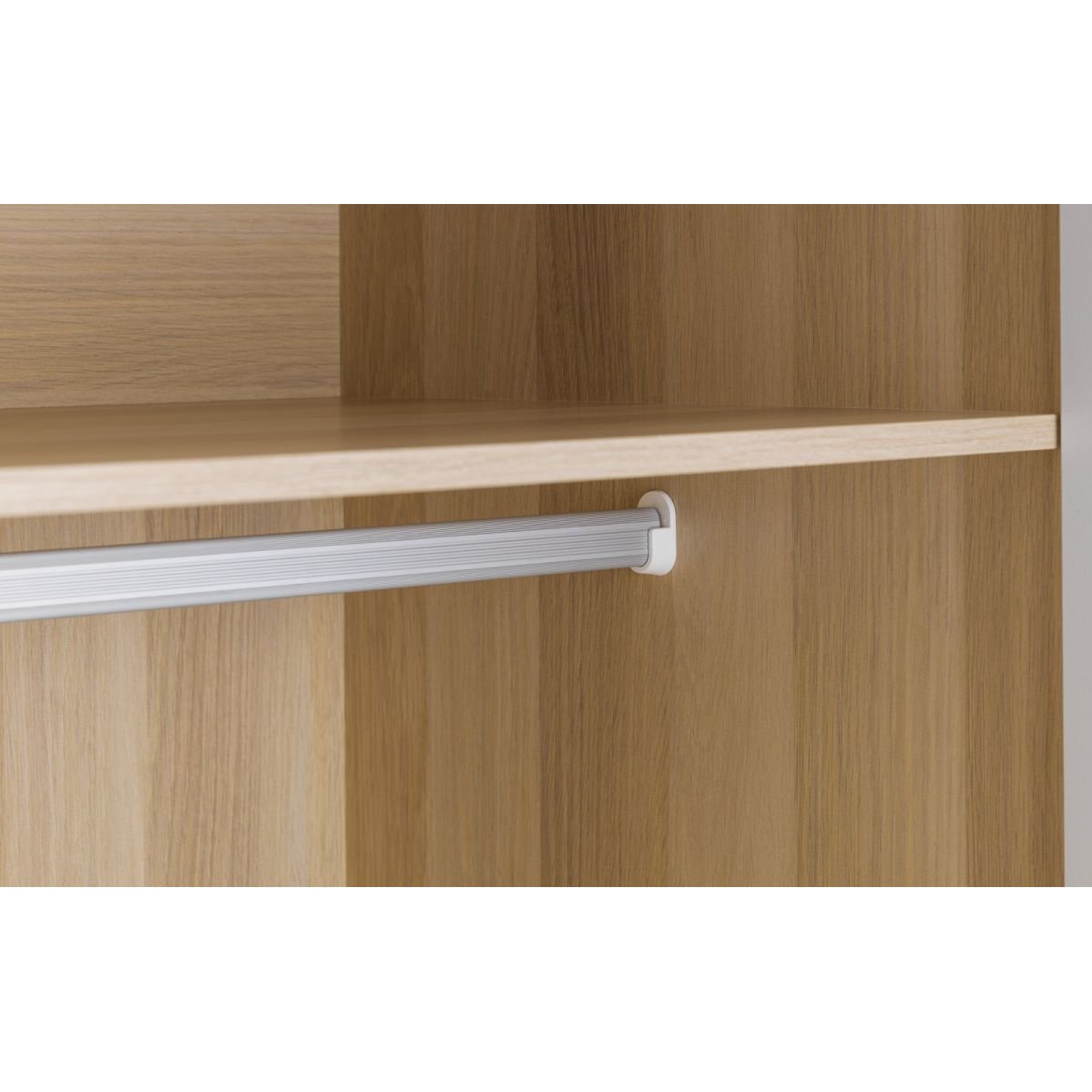 Jupiter 2 Door Wardrobe - White/Oak