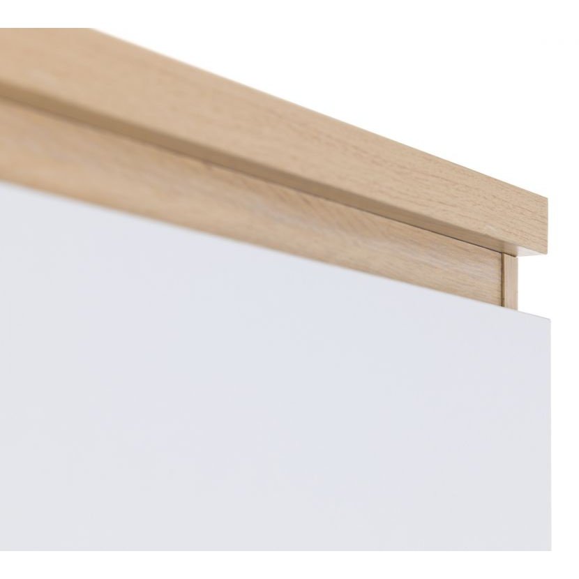 Jupiter 2 Door Wardrobe - White/Oak