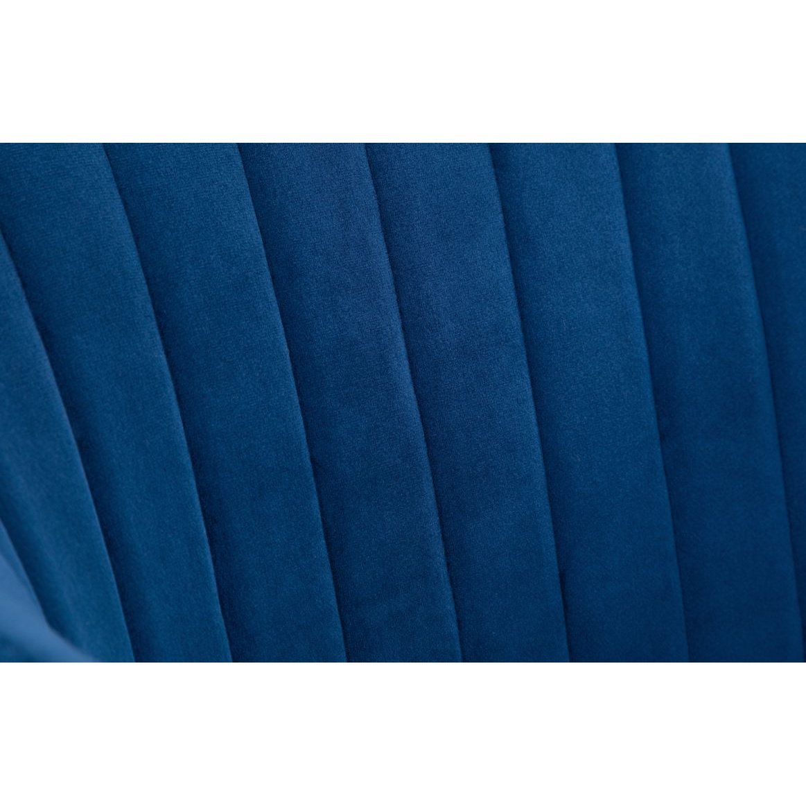 Kahlo Velvet Swivel Office Chair - Blue & Chrome