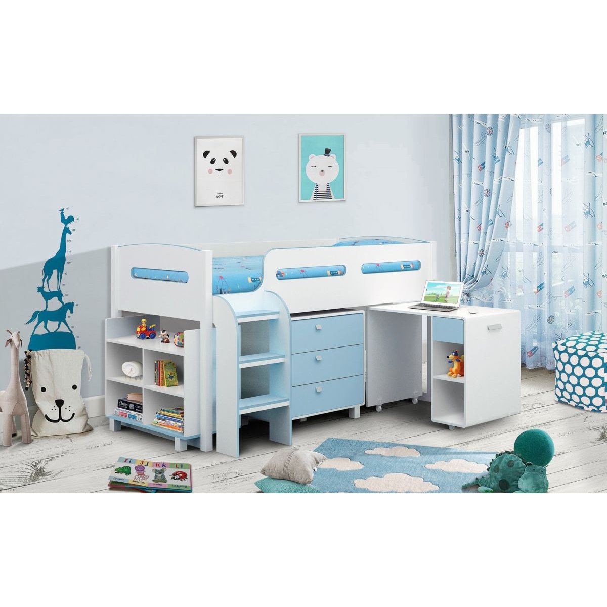 Kimbo Cabin Bed - Blue