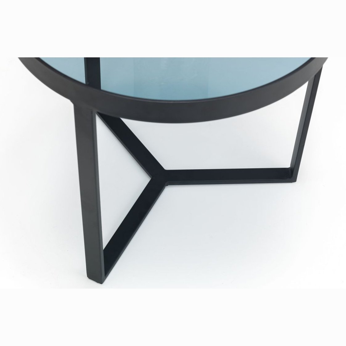 Loft Lamp Table - Smoked Glass