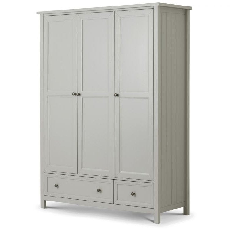 Maine 3 Door Combination Wardrobe - Dove Grey