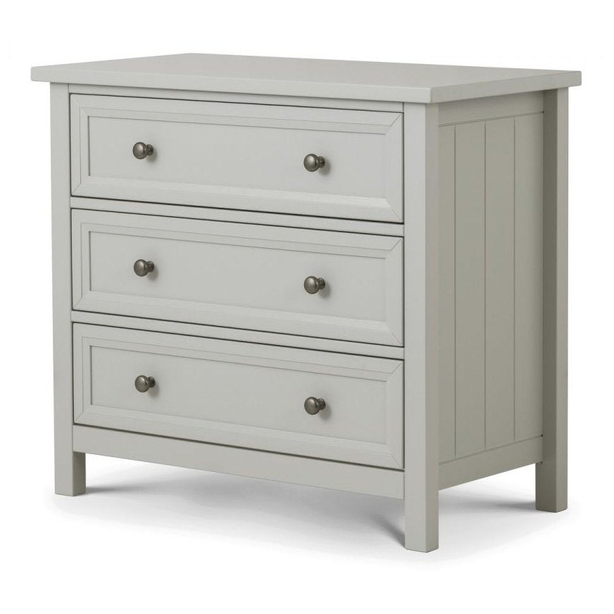 Maine 3 Drawer Chest - Dove Grey